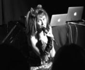 Jenny Vegas discusses her spiritual guru, Manky Shanka, at Broken Biscuits 6, Antenna Studios, Crystal Palace, London 29/10/16