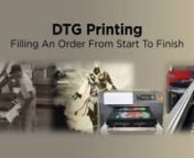 Direct to Garment Printing Filling an Order from Start to FinishnnWhat&#39;s it like to actually DO direct to garment printing? Not a quick one-shirt demonstration, speed test, comparison or sample print, but filling an order in a custom t shirt business that&#39;s powered by a DTG Printer.nnThis video is a recording of a live online demonstration by ColDesi (http://www.coldesi.com). During the demonstration we simulate a 12 shirt order, 4 white shirts, 4 black shirts and 4 natural colored shirts with