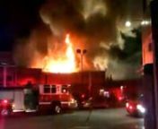 Witnesses captured video of the fire as it raged out of control after 11:30 p.m.