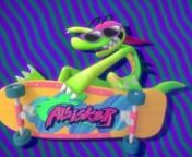 Film by Anna Prado!!! senior thesis at RCAD, 2017 nnAllisk8r is a 3d animated film that highlights snappy, flat cartoon animation style, fast action, and colorful throwback designnnIn prehistoric times, a little alligator with a big attitude gets his kicks skateboarding and being a cool dude. But will Allisk8r be able to catch a break once the dino-law gets on his case??nnstory, modeling, rigging, animation, editing, lighting, comp, all done by me!nmy art tumblr: http://beethozen.tumblr.com/nnMu