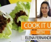 Ever wondered how supermodels get their fabulous bodies and manage to look good at all times. Well, we decided the raid the kitchen of supermodel Elena Fernandes and she very graciously showed us one of her yummy healthy recipes. nnElena Fernandes cooked it up and made us a delicious sweet chilli chicken mince served in lettuce leaves. This delicious meal will leave your mouth watering. Watch on to see this super model&#39;s sweet chilli chicken recipe. nnYou may know her as the girl who played Fawa