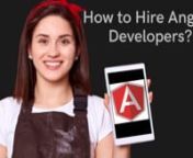 There are many recruiters who have a hard time finding good AngularJS developers by asking AngularJS interview questions.nnThe reason? Simply because of the crunch of good developers in the market while the demand for AngularJS development is ever surging.nnHere is a list of tips on How to hire skilled Angular Developers.nnClick on the link for more: https://www.uplers.com/blog/angularjs-interview-questions/