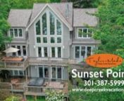Book Sunset Pointe today! &#124; https://www.deepcreekvacations.com/booking/sunset-pointen────────────────────────────────────────nnUnder new ownership as of May 2022, this roomy chalet has been refreshed with new paint, carpet, bedding, furniture, smart TVs, and kitchen items as well as sound machine/night light/ Bluetooth speakers in each bedroom. It is fully stocked and ready to delight your friends and family!nnWhen y