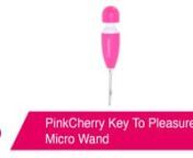 https://www.pinkcherry.com/products/pinkcherry-key-to-pleasure-micro-wand (PinkCherry US)nhttps://www.pinkcherry.ca/products/pinkcherry-key-to-pleasure-micro-wand (PinkCherry Canada)nnPlenty of (if not all) vibrators are portable, it&#39;s true, but our teeny tiny Key To Pleasure Micro Wand might out-portable them all! Clipping to your keychain, a bag strap or even a belt loop, this wee massager will always be ready to buzz you or a partner to bliss.nnShaped into an extra extra small version of a di
