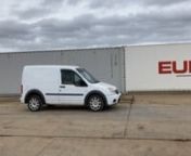 2011 Ford Transit Connect 110T220 5 Speed Van, Side Door, (Reg. Docs. Available, Tested 11/22) - YS11 DMF - WF0TXXTTPTBL31878 - RGn140320329