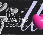 I was thrilled to be invited again to create the title sequence and intro videos for We Love Graphic Design, 2022.nnHey Jack designed the visual identity and had come up with a wonderful, vibrant universe on the topic of