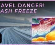 A rapidly-intensifying low pressure system will send a very strong cold front into the Northeast, bringing a dangerous flash freeze. MyRadar meteorologist Matthew Cappucci has an update.
