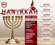 12.20.22 | Hanukkah the Foundation Day 3I Pastor Rod & Teacher Melvine Walker from hanukkah day 3