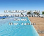 Retrouvez cette annonce sur le site ou sur l&#39;application Maisons et Appartements.nnhttps://www.maisonsetappartements.fr/fr/06/annonce-vente-appartement-saint-laurent-du-var-2757493.htmlnnRéférence : 666V5443Annvente appartement 3 Pièce(s)nnProgramme neuf à Saint Laurent du Var, imaginez le privilège d&#39;une piscine à débordement sur le toit terrasse Appartements avec et sans vue mer. Ce nouveau programme sur 5 bâtiments s&#39;élevant du R+4 au R+7, sera livré à la fin du 3ime trimestre 2025