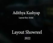 Layout showreel for 2022.nIMDB - https://www.imdb.com/name/nm8160215/?ref_=nv_sr_srsg_0nLinkedin - https://www.linkedin.com/in/adithya-kashyap-90b6288annnSome of my work that I have been a part of during my role as Key Layout Artist in MPC (2022), Movies such as Antman and Wasp Quantamania, Aquaman The Lost kingdom &amp;nSeries such as Vikings : Valhalla S02