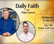 On Daily Faith, the Founding Pastor of Revolution Chuch, Josh Cardwell, is joining us today from Crossville, TN. His story may sound familiar to most, he grew up going to church in the inner city, saved at age 6, but as he grew up, he wandered away. Later, he met his wife at eighteen and restored his life to the Lord after seeing her love and devotion to Jesus. Soon after, the Lord called him to minister; once a big city man, now a small town preacher. Pastor Josh started Revolution Church almos