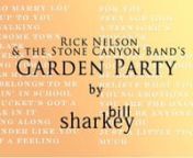 Garden Party (Rick Nelson &amp; the Stone Canyon Band, 1972). Live cover performance by Bill Sharkey, Home Studio, Hawaii Kai, HI. 2022-04-16.