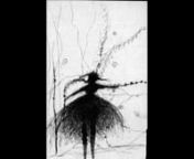 An animation GIF video art shows an aching drawing performance describes spiritualnsymbols from personal memoirs. It symbolized a girl begins to grow out from nonwhere, dance, change into a tree, switch into a bride then evaporate into the space.
