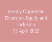 Jeremy is part of the RI Diversity, Equity and Inclusion taskforce (DEI) In this talk Jeremy discusses how Rotary needs to make clubs more inclusive for everyone..