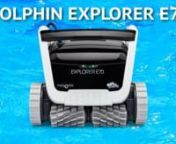 To purchase the Maytronics Dolphin Explorer E70, please visit: https://www.eztestpools.com/maytronics-dolphin-explorer-e70-inground-premium-robotic-pool-cleaner-99996712-xp/nnDiscover the innovation behind Dolphin Explorer E70&#39;s pool cleaning capabilities. Packed with cutting-edge features and cloud connectivity for superior convenience, you&#39;ll achieve the ultimate pool-cleaning experience time after time. The E70 works hard so you don’t have to! This robot is powerfully nimble on vertical sur