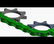 CHAIN SPROCKET MECHANISM FINITE ELEMENT STATIC STRUCTURAL SIMULATION.nn1. Broken Chain is used because of the limitation of the Software.n2. Main purpose is to analyse the stress at the contact region.n3. It took near about 18 trials and 3 Days of work to achieve the results.n........................................................................................nFull Video Tutorial is also available on request basisn...............................................................................