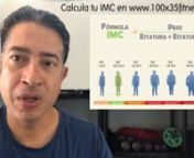 Defino lo qué es el índice de masa corporal IMC y cómo se usa para calcular tu peso ideal y tomar mejores decisiones sobre tu salud. nnPuedes encontrar una calculadora IMC en www.100x35fitness.com
