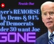 According to New York Times/Siena College poll, Democrats under 30 do not want Joe Biden to run in 2024. Democrats from all age groups express buyer&#39;s remorse due in large part to Biden&#39;s performance citing inflation, recession, increasing gas, food; and goods prices; along with age. nAlso, on Fireside Chat we will discuss other headline news. Join the conversation.