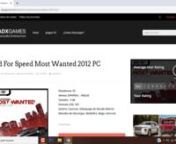Como Descargar Need For Speed Most Wanted para PC Full en Español Gratis MEDIAFIRE MEGA UTORRENT.mp4 from utorrent