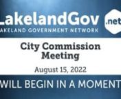 Agenda: https://bit.ly/3w0sKi3nnn00:01:00-PRESENTATION - Lakeland Linder International Airport Updatenpresented by Kris Hallstrand, …nn00:27:07-PROCLAMATION - Lineworker Appreciation Day…nn00:37:05-COMMITTEE REPORTS &amp; RELATED ITEMS - Municipal Boards &amp; Committees Meeting - August 8th, 2022…nn00:39:08-COMMITTEE REPORTS &amp; RELATED ITEMS - Real Estate &amp; Transportation Committee Meeting - August 8th, 2022n1. Agreem…nn00:46:00-COMMITTEE REPORTS &amp; RELATED