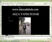 www.autocadokulu.com AutoCAD Eğitimi BaşlangıçnnAutoCAD dersi başlangıç tüm standart menüleri öğrenme videosunnHazırlayan: Mehmet Akça