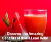 Discover the Amazing Benefits of Ikaria Lean Belly Juice in Just 3 Minutes - square from ikaria juice
