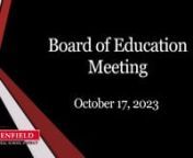 Board Meeting &#124; 10/17/2023 &#124; 59m 21sn►Penfield Central School District Board of EducationnBoard President Dr. Emily RobertsnVice-President Christin HarleynBoard Members: Catherine Dean, Nicole Doyley, Dr. Aaliyah El-Amin-Turner, Mark Elledge, and Krista KhannSuperintendent: Dr. Thomas PutnamnAssistants: Dr. Daniel Driffill, Dr. Tasha Potter, Dr. Leslie Maloney &amp; Dr. Stephen Kenny nBoard Information: https://www.penfield.edu/board_members.cfm?master=6342&amp;cfm=endnn►The views expressed
