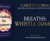 Worry not if you are not able to whistle. Lot of us can&#39;t. You will be offered an alternative. nnRead more about all of the breaths, including this one, and gain a deep understanding of how they work, in my book: nnhttps://amzn.eu/d/9fPpfw1 nnPlease note that by taking part in this series, you agree to my terms and conditions and have noted the medical disclaimer, which is copied below.nnI very much hope that you find the book, and these videos, a source of comfort and support during your pr