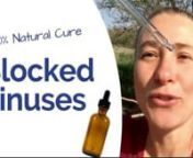 How to easily clear blocked sinuses naturally without OTC antihistamines or steroid sprays... nnALLERGY RELIEF Cheat Sheet (FREE) � The 5 worst mistakes that make allergies worse &amp; what to do instead n➽ https://peggyschirmer.com/allergy-cheat-sheet/nnIn this video, I share with you a simple remedy how to cure sinus problems naturally. No matter if you suffer from a stuffy nose, sinus congestion, a sinus infection - sinusitis, allergic sinus problems or sinus related headaches and brain f