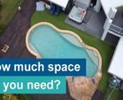 Are you thinking about putting a pool in your backyard? Wondering how much space you need? Watch this video to find out more. #swimspa#swimming #installation nnClick the link to read our full articlenAU: https://bit.ly/3RvpIxsnNZ: https://bit.ly/46L40K5nnIn this video, we will talk about the key things to think about before installing a pool, such as size, landscaping, what to do if you have a small backyard and more - to help you figure out the best option. nnn3 key points when considering