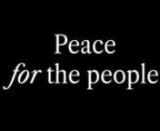 This Thanksgiving, we bring peace for the people.n n“Every thoughtful citizen who despairs of war and wishes to bring peace, should begin by looking inward, by examining his own attitude towards the possibilities of peace.