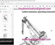https://www.heydownloads.com/product/grove-crane-gmk-5170-1-lattice-extension-operation-instructions-manual-sn-3113040-pdf-download/nnGrove Crane GMK 5170-1 Lattice Extension Operation Instructions Manual SN 3113040 - PDF DOWNLOADnnLanguage : EnglishnPages : 228nDownloadable : YesnFile Type : PDF