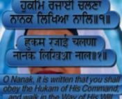 Jap Ji Sahib consists of the Mool Mantra, an opening Salok, a set of38 Paurees (Hymns) and a final Salok. This Bani is inscribed at the very beginning of Sri Guru Granth Sahib Ji. It explains how the barriers of deceit and falsehood can be broken in life and how to become one with God.nnThis is the most important Bani or &#39;set of verses&#39;, and is recited by all Sikhs every morning. The word &#39;Jap&#39; means to &#39;recite&#39;/&#39;to &#39;chant&#39;/&#39;to stay focused onto&#39;. &#39;Ji&#39; is a word that is used to show respect as