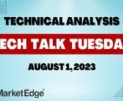 This week in the MarketEdge Tech Talk Tuesday for August 1, 2023 host Rachel Paule along with special co-host and MarketEdge founder Tom Ventresca explain what technical analysis is and how MarketEdge provides finished technical analysis that anyone can use.nnA volatile week ended higher as the major averages absorbed better-than-expected earnings, slowing inflation, improving economic data and a 0.25-point rate hike mid-week by the Federal Reserve. Stocks were on the rise to kick off the period