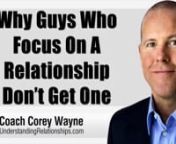 Why guys who focus on a relationship and locking a woman down typically don’t get one.nnIn this video coaching newsletter I discuss an email from a lazy viewer who is not following instructions and is cherry picking information from videos. He hasn’t read 3% Man, and is confused as to why the woman he’s been dating for 4 months still wants to play the field and date other men. She’s very active on the dating app Hinge and he doesn’t understand why. He’s totally focused on a relations