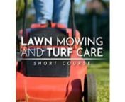 Lots of people mow lawns, but very few mow them really well!nnThis course will teach you more about mowing grass than what most professional horticulturists ever learn; but beyond that you also learn to understand lawns, evaluate turf quality, maintain turf and manage the business of providing a turf care service.nnVisit us online to find out more!nhttps://www.acsbookshop.com/product-lawn-mowing-turf-care-short-course-6051.aspx