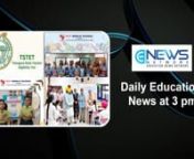 1. TET 2023 Telangana Govt declares one and half-day holiday for educational institutions.nThe State government on Wednesday declared one and half-day holiday i.e., Thursday (afternoon) and Friday (full day) for the educational institutions that are constituted as centres for the Telangana State Teacher Eligibility Test (TS TET) 2023 scheduled for Friday. nn2. KIIT World School Promotes Nutrition Awareness with Poshan Maah Celebration.nKIIT World School is celebrating Poshan Maah with great enth