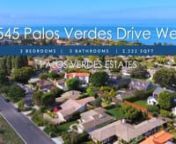 Nestled within the picturesque enclave of Lunada Bay in Palos Verdes Estates on the cooler side of the Palos Verdes Peninsula lies a truly remarkable living experience at 1545 Palos Verdes Dr West. This beautifully remodeled one-level home offers various features, advantages, and benefits that define the epitome of coastal California living.nnFeature: Remodeled ElegancenStep through the inviting entrance of this exquisite open floor plan with great flow, and the seamless blend of modern design a