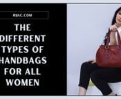 Rijac is an online store for handbags where you can find all types in their handbags online sale at an affordable price allowing you to walk on the path of fashion.nnVisit us:- https://www.rijac.com/collections/handbag-online-sale