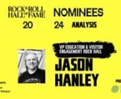We welcome a Friend of the show, Jason Hanley Vice President of Education and Visitor Engagement at rockhall to analyze Nominees for 2024 Induction.nnThe 2024 Nominees are:nMary J. BligenMariah CareynChernDave Matthews BandnEric B.the special on ABC reached over 13 million viewers across linear and streaming, and ABC’s New Year’s Day telecast was the No. 1 entertainment choice among Adults18-49. nnTo be eligible for nomination, an individual artist or band must have released its first comm