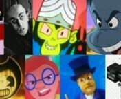 * Werner Werman from The Cuphead Show! n* Count Orlok from Nosferatu (1922)n* Mojo Jojo from The Powerpuff Girls Movien* Philip Trousers from Green Eggs and Hamn* Bendy from Bendy and the Ink Machinen* Mertle Edmonds from Lilo and Stitchn* Mayor Humdinger from Paw Patroln* Wither from Minecraft
