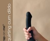 Smaller size with big cumming action! This sleek, smooth silicone squirting dildo is the perfert size for anybody who wants all that cum action with a dildo that is smaller in length and girth than the original Strap-on-Me Squirting Cum Dildo