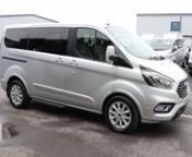 2019 (19) FORD TRANSIT CUSTOM TOURNEO 320 ECO BLUE S/S TITAINIUM X L1 H1 SWB 8 SEAT MINIBUS - 2.0TDCI, [EU 6], 130PS, [ POWERSHIFT AUTOMATIC GEARBOX ], D.A.B Radio, U.S.B, 7&#39; Touch Screen Media, BLUETOOTH HANDSFREE, SATELLITE NAVIGATION, REVERSE CAMERA, HEATED SCREEN, AIR CONDITIONING FRONT + REAR, CRUISE CONTROL, Stop Start, Auto Headlights, Lane Assist, Electric Windows, Electric Folding Mirrors, Multi Function Leather Steering Wheel, Remote Central Locking, Spare Key, HEATED FRONT SEATS, Elec