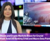 In the news todayBitcoin and Crypto Markets Brace for Crucial Week Amid US Banking Crisis and Macro Data PointsThis week is a crucial week for Bitcoin and crypto markets as there are important macro data points and a brewing US banking crisis. US President Joe Biden is set to give a speech on the US banking crisis, and it will be interesting to see if he scapegoats crypto for the collapse of banks. nnGoldman Sachs no longer expects the Fed to raise interest rates next week due to recent stresses