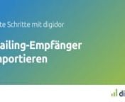02 Mailing-Empfänger importieren from importieren