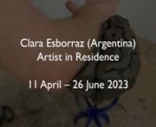 Clara Esborraz (Argentina) is artist in residence at Gasworks from 11 April – 26 June 2023.nnClara Esborraz&#39;s practice departs from drawing as a tool for self-exploration. She also produces performances which involve herself and other collaborators, exploring gender in an expanded way through their own bodies, clothing and self-fashioning. Esborraz is interested in the performativity of bodies within urban life. Her performances often involve characters that inhabit cities in alternative ways,