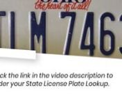 Search results include Owner&#39;s Name and Address, License Plate, Registration Expiration, Vehicle Year/Make/Model, VINnOrder License Plate Lookup Here: https://bit.ly/3X6vpmxnhttps://youtu.be/CeAv3EZigbwtttnhttps://rumble.com/v2tzucy-license-plate-lookup-by-private-investigator.htmlttttthttps://www.bitchute.com/video/MLNxR8cnvHIU/nn#licenseplatelookup #licenseplate