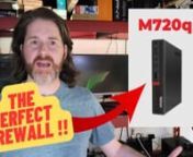 In this video we&#39;ll be discussing the awesome benefits of using a Lenovo M720q Tiny as the perfect home or homelab firewall.nnThinkCentre M720q Tiny: https://www.lenovo.com/us/en/p/desktops/thinkcentre/m-series-tiny/thinkcentre-m720q/11tc1mtm72q?orgRef=https%253A%252F%252Fwww.google.com%252F&amp;sortBy=priceDownnThinkCentre M720q Tiny: Drivers &amp; Downloads - https://pcsupport.lenovo.com/us/en/products/desktops-and-all-in-ones/thinkcentre-m-series-desktops/m720q/10t7/downloadsnIntel ARK: https