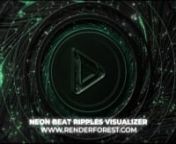 Introduce your new tracks to your fans with the help of a modern music visualizer. Neon Beat Ripples Music Visualizer is here to accord a dynamic vibe to your listeners and make them move with every beat of your track. All you need to do is upload your song, type the name of the track and the artist, add your logo, and get a high-quality music visualizer within a few clicks. Perfectly suited for techno, hip-hop, electronic, and dance music promotions. Use it to introduce your newly released sing