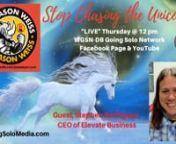 Stop Chasing the Unicorn with Guest, Stephen Rodriguez, CEO of Elevate Business on Ask Jason Weiss show with Attorney &amp; Coach, Jason Weiss.nnJason S. Weiss, Esq. &amp; CoachnWEISS LAW GROUP, PAnTel: 954.573.2800nFax: 954.573.2798nEmail:jason@jswlawyer.comnJSWLawyer.comnnWGSN-DB Going Solo Network 24/7 Live Streaming Radio, TV &amp; Podcasts - #1 Internet Singles Talk Network (www.goingsolomedia.com) for a Complete Singles Connection (www.goingsolonetwork.com) &amp; Going Solo Community (ww